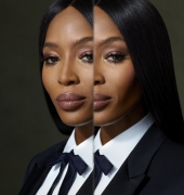 Portrait of Naomi Campbell . photo © Burberry