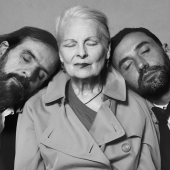 Portrait of Riccardo Tisci, Vivienne Westwood and Andreas Kronthaler  - ph Courtesy of Burberr  Brett Lloyd