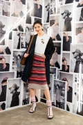 Linda Li at an event to celebrate the launch of the Burberry x Kris Wu collection