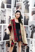 Rigel Davis at an event to celebrate the launch of the Burberry x Kris Wu collection