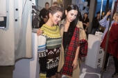 Yvonne Ching and Rigel Davis at an event to celebrate the launch of the Burberry x Kris Wu collection