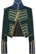 Burberry X Net-a-Porter. Green Military Jacket