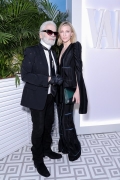 Cate Blanchett and Karl Lagerfeld at the Vanity Fair France and Chanel Dinner . ph by Francois Goize