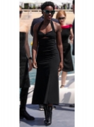 Lupita Nyong'o shoes wore Sergio Rossi, dress wore MIUMIU . Cannes Film Festival 2018 Mike Marsland