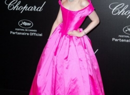 Elle Fanning in Vivienne Westwood Couture   . Party Chopard al Festival di Cannes