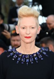 Tilda Swinton wore Chanel at the 75th Cannes International Film Festival photo by Pascal Le Segretain