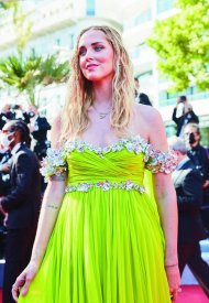 Chiara Ferragni in Giambattista Valli Haute Couture Nespresso Cannes