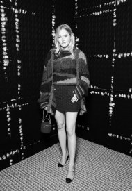 Ellie Bamber Chanel Ambassador wore Chanel at Chanel at the Fall Winter 2022/23 ready-to-wear show