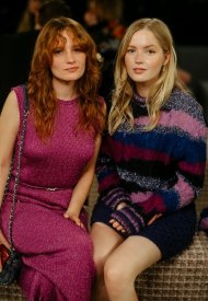 Ellie Bamber & Anna Majidsonwore wore Chanel at Chanel at the Fall Winter 2022/23 ready-to-wear show
