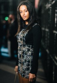 Shalom Brune-Fraklin wore Chanel at Chanel at the Fall Winter 2022/23 ready-to-wear show