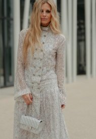Chanel Ambassador Laura Bailey wore Chanel at the Métiers d'art 2021/22 photo by Virgile Guinard