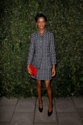 Letitia Wright attend the CHANEL & Charles Finch pre-Bafta Dinner