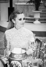 Laura Bailey wore Chanel at Chanel Haute Couture Fall Winter 2021/22