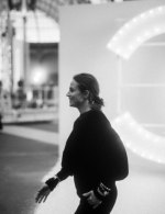 Anne Berest in Chanel at Chanel Spring Summer 2021 catwalk