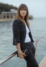 Caroline De Maigret wore Chanel at the Chanel cruise 2022/23 show