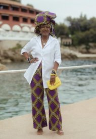 Khadja Nin, Burundian singer wore Chanel at the Chanel cruise 2022/23 show