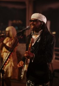 Nile Rodgers performing during the after party.