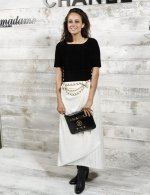 Anne Berest Chanel and Madame Figaro dinner in honor wore Chanel at  ceremony 46th Deauville American film festival