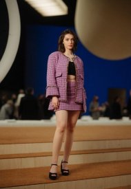Anamaria Vartolomei wore Chanel at the Spring Summer 2022 Haute Couture Show