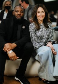 Elsa Zylberstein & Abd Al Malik wear Chanel at the Spring Summer 2022 Haute Couture Show