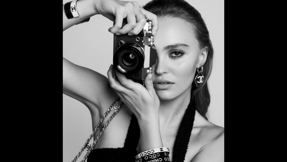 Lily-Rose Depp  portrait by Inez Vinoodh Chanel ready to wear show Spring Summer 2022