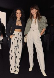 Whitney Peak & Caroline De Maigret special guests at Chanel Spring Summer 2022 ready to wear show