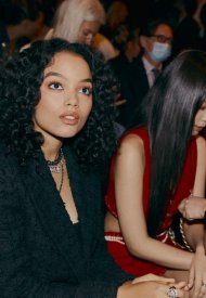 Whitney Peak & jennie special guests at Chanel Spring Summer 2022 ready to wear show