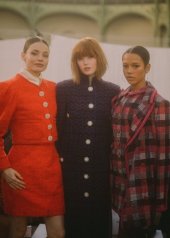 Kristine Froseth, Ellie Bamber, Taylor Russell in Chanel Spring Summer 2020 Haute Couture