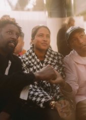 Ladj LY, Helen and Pharrell Williams in Chanel Spring Summer 2020 Haute Couture