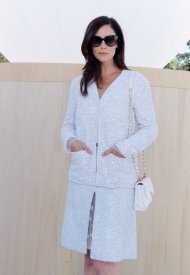 Anna Mouglalis wore Chanel at the Chanel Haute Couture Fall Winter 2022/23 show