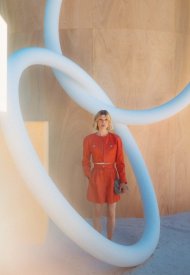 Cle´mence Poesy wore Chanel at the Chanel Haute Couture Fall Winter 2022/23 show