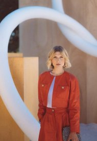 Cle´mence Poesy wore Chanel at the Chanel Haute Couture Fall Winter 2022/23 show