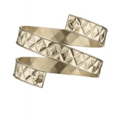 32 - Chanel Cruise Paris collection Golden metal arm bracelet
