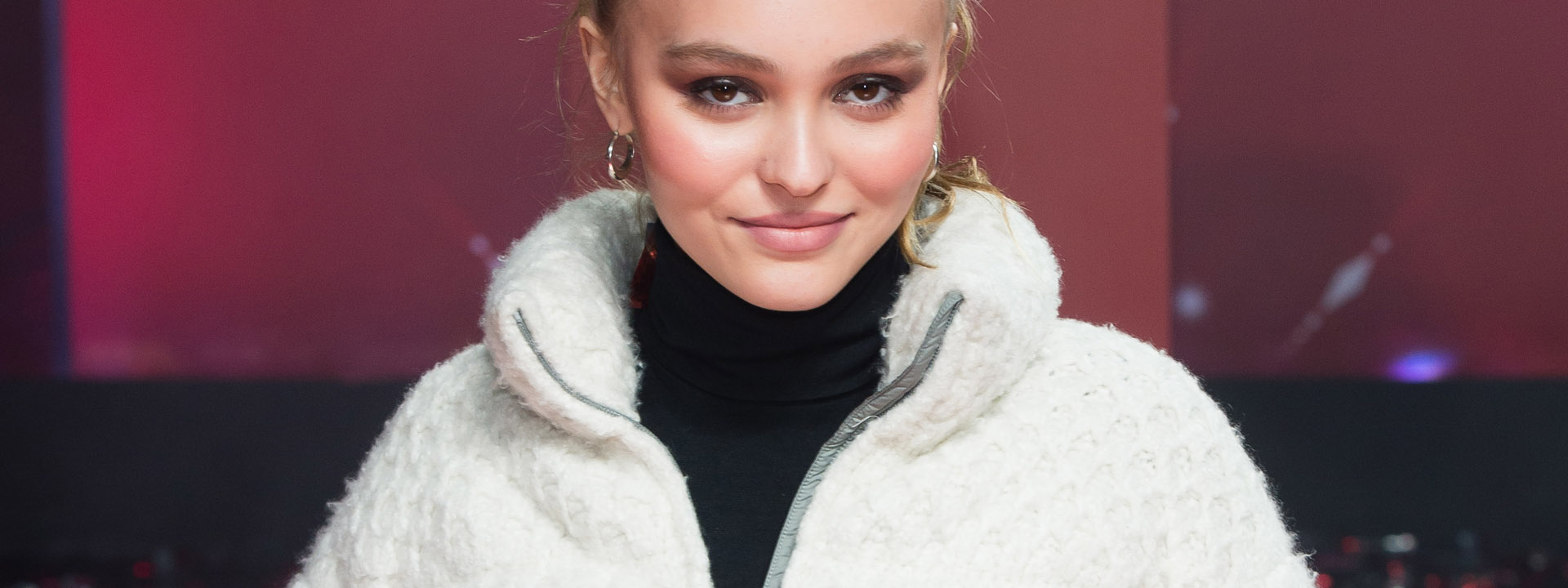 Lily Rose Depp Christmas Lights Launch On The Champs-Elysées (Photo by Stephane Cardinale - Corbis)