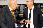 Beppe Modenese and Carlo Capasa at Luisa Beccaria fashion show (Photo by Giuseppe Spena)