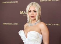 Rita Ora Andreas Kronthaler for Vivienne Westwood  arrives in Cannes for an intimate acoustic performance to celebrate MagnumÕs iconic range of expertly crafted ice creams #TrueToPleasure. PRESS ASSOCIATION Photo. Picture . Photo credit should read: David Parry/Magnum/PA Wire