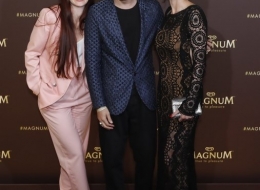 Cami Hawke, Cristiano Caccamo and Francesca Chillemi join Magnum at its annual party at the Cannes Film festival. PRESS ASSOCIATION Photo. Picture date: Thursday May 16, 2019. Photo credit should read: David Parry/Magnum/PA Wire