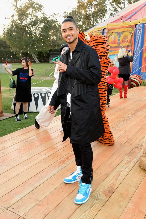 Quincy Brown attends the Moschino Spring/Summer 19 Menswear and Women's Resort Collection at Los Angeles Equestrian Center on June 8, 2018 in Burbank, California.