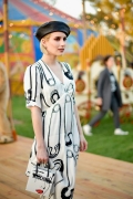 Los Angeles; Equestrian Center; Burbank, California.; Moschino; Emma Roberts attends the Moschino Spring/Summer 19 Menswear and;