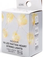 PRIMARK SS21 - Rattan Heart Indoor String Lights