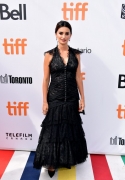 Penelope Cruz . Toronto International Film Festival: Penelope Cruz Chanel Ambassador & main actress in the movie alongside Javier Bardem, wore a black layered lace dress, look 44, from the Spring-Summer 2018 Haute Couture collection. Chanel shoes. (photo by George Pimentel)