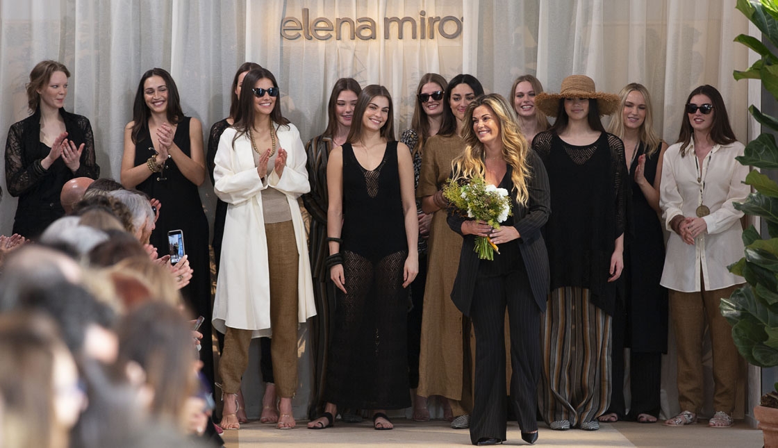 Vanessa Incontrada brings the new 2019 Spring Summer collection for Elena Mirò to the catwalk