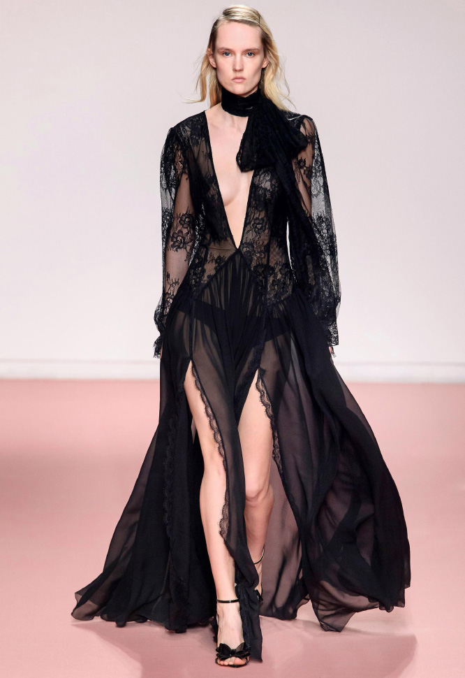 Blumarine Halloween Black Lace and Velvet Fall Winter 2019 collection