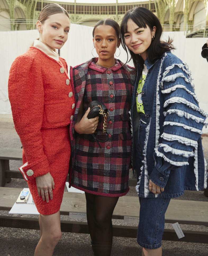 Nana Komatsu, Taylor Russell, Kristine Froseth in Chanel Spring Summer 2020 Haute Couture