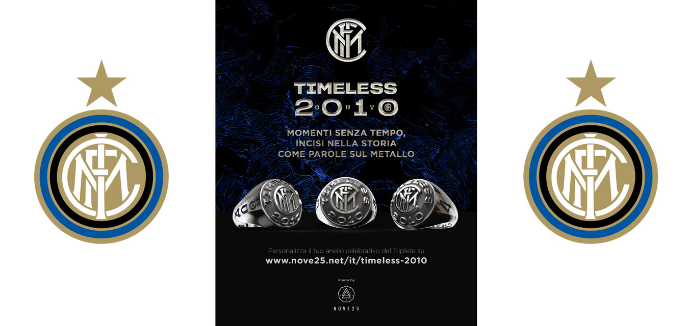 Nove25 presenta l'anello celebrativo del Triplete dell'Inter