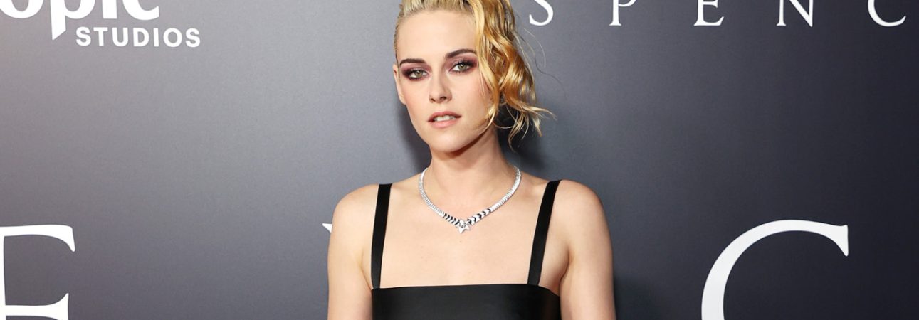 Kristen Stewart wore Chanel at the "Spencer" Premiere in Los Angeles - photo by Amy Sussman