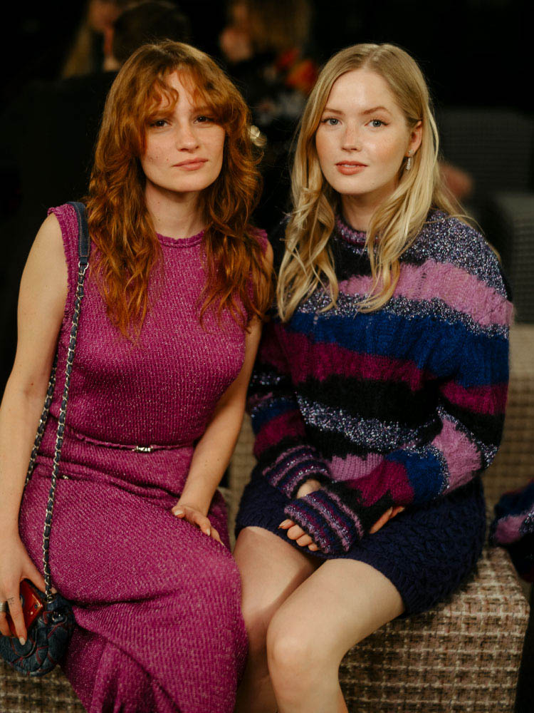 Ellie Bamber & Anna Majidson wore Chanel at Chanel at the Fall Winter 2022/23 ready-to-wear show