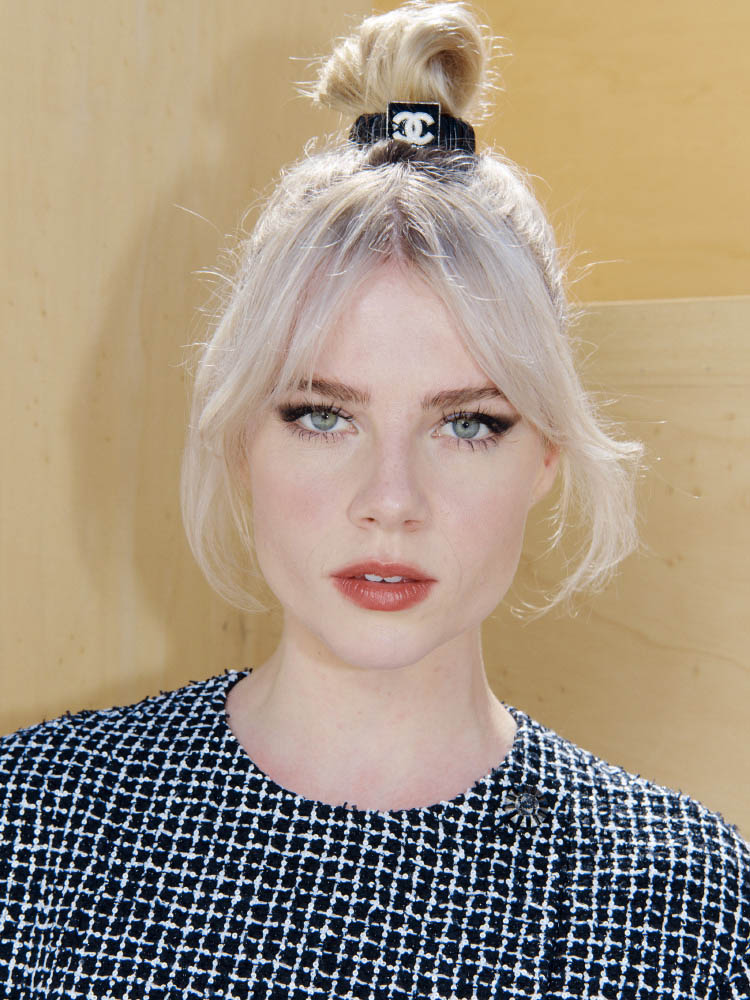 Lucy Boynton wore Chanel at the Chanel Haute Couture Fall Winter