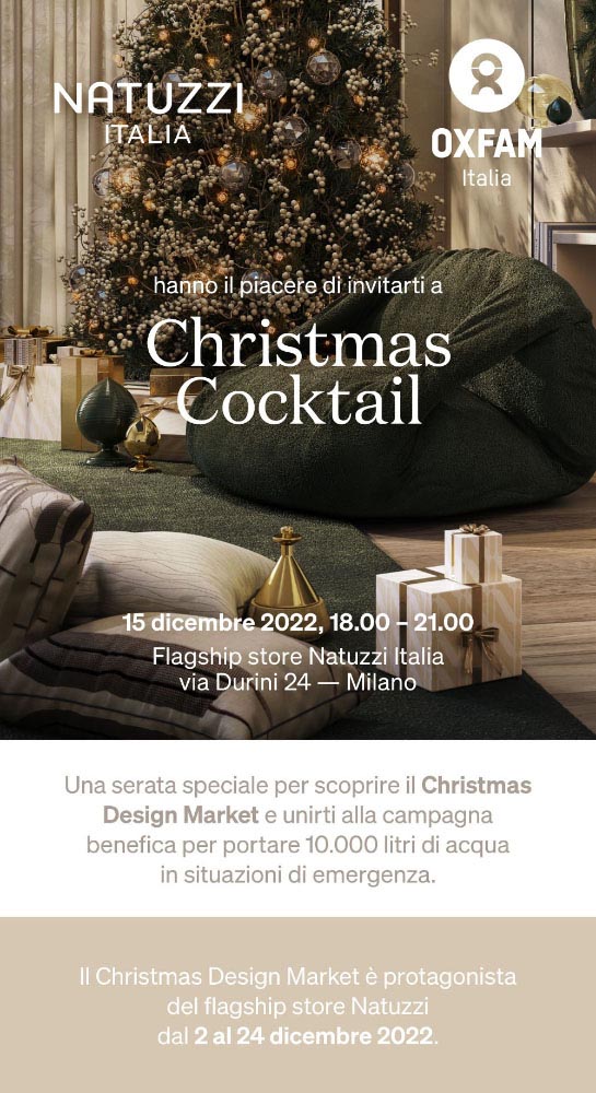 Il Christmas Design Market di Natuzzi Italia x Oxfam