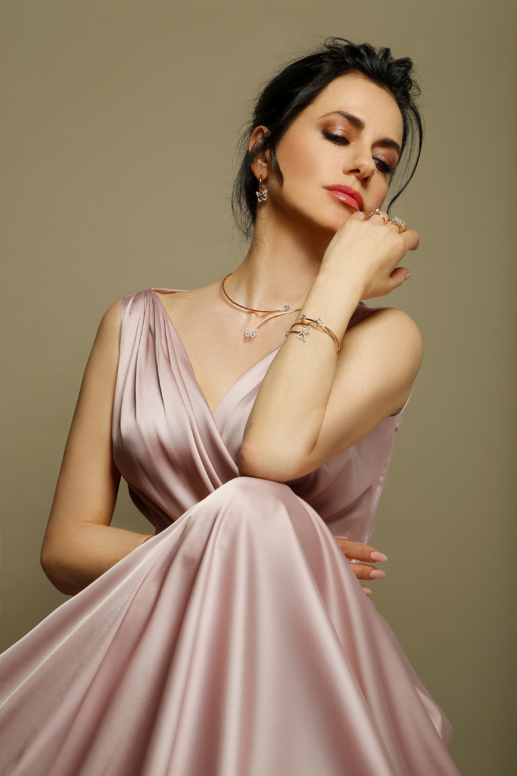 Rossella Brescia | Linea Butterfly Rossella gioielli | Il Diamante al JGT di Dubai